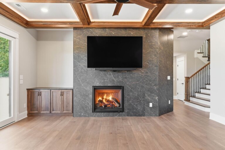 Knoxville custom home — family room with custom built-ins — Seigler Custom Homes